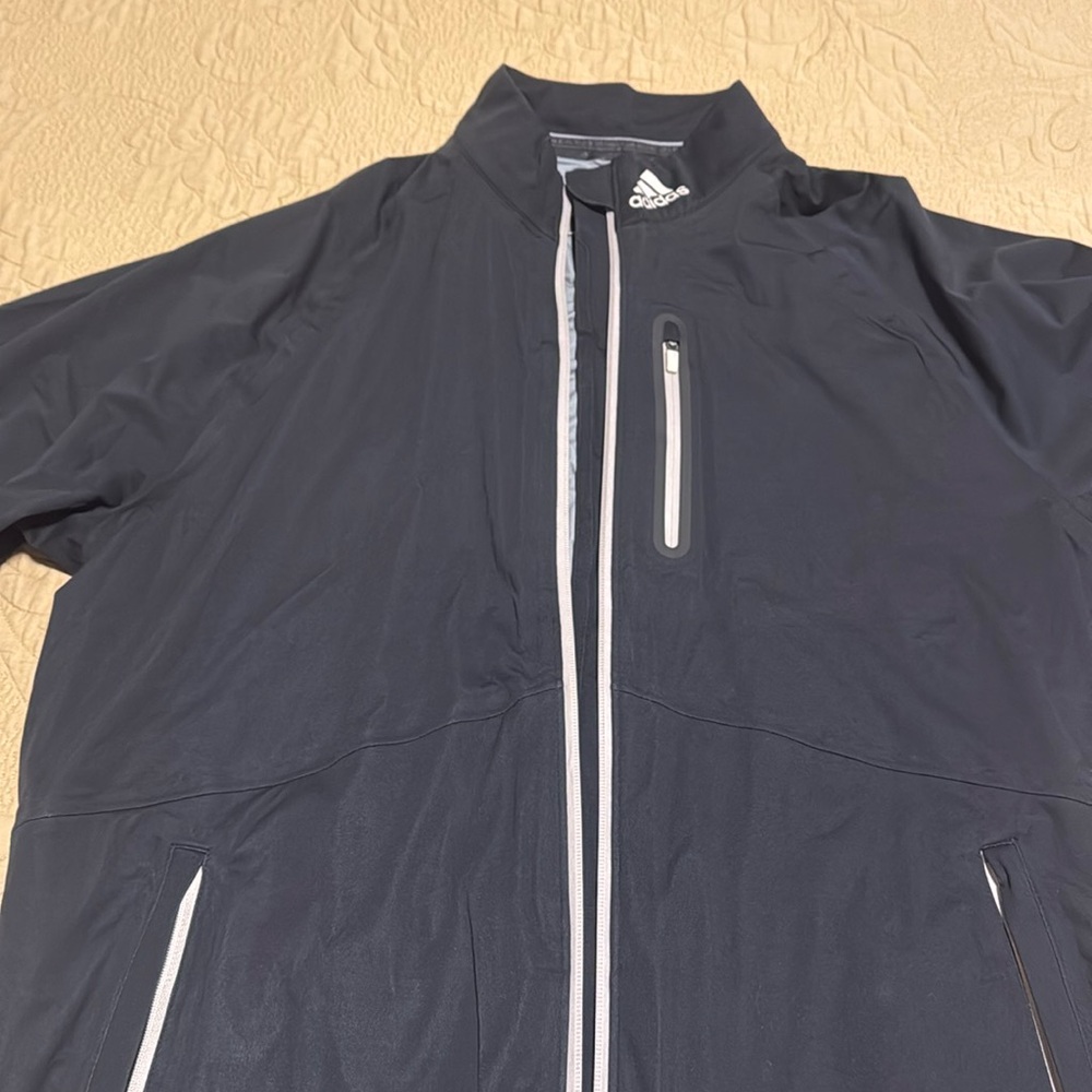 Size L adidas RAIN.RDY Full-Zip Golf Jacket HN4128
